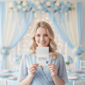 Drie Delftsblauwe Tulpen Bedankkaart