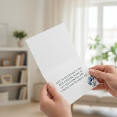 Drie Delftsblauwe Tulpen Bedankkaart