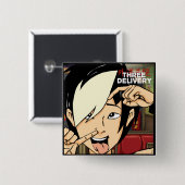 Drie Delivery Tobey Button (Voorkant /achterkant)