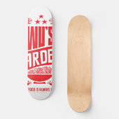 Drie Delivery™ Wu's Skateboard (Voorkant)