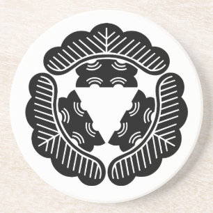 Drie dennen zandsteen onderzetter