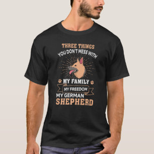 Drie dingen die je niet met de Duitse herder verma T-shirt