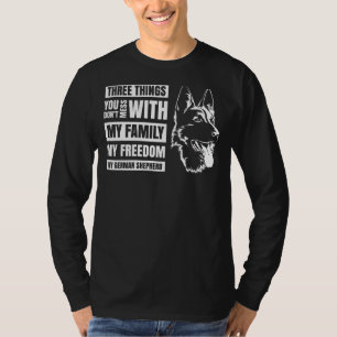Drie dingen die je niet met German Shepherd 5 T-shirt