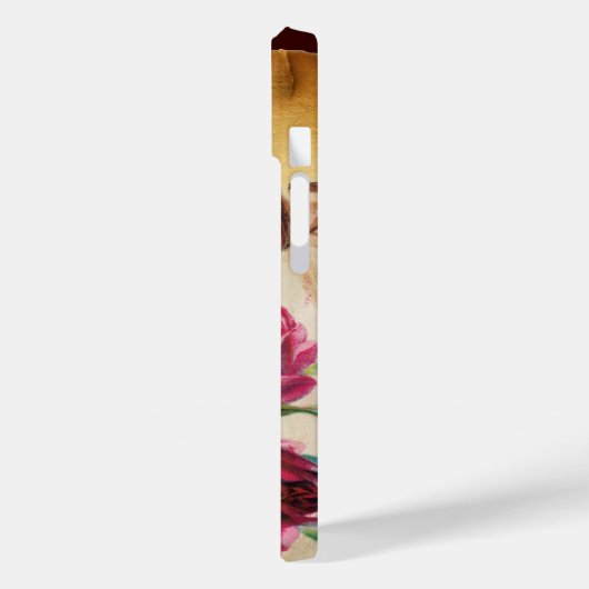 DRIE DOGGIEËN MET ROZEN MONOGRAM Case-Mate iPhone CASE (Achterkant / Links)