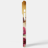 DRIE DOGGIEËN MET ROZEN MONOGRAM Case-Mate iPhone CASE (Achterkant / Links)