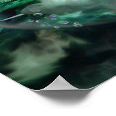 Drie Dolfijnen Art Poster/Print Poster (Hoek)