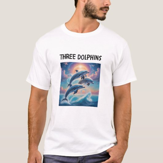 Drie Dolfijnen T-shirt (Voorkant)