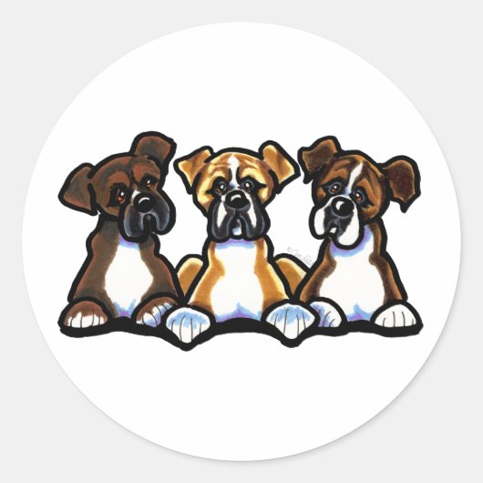 Drie dozen ronde sticker (Voorkant)