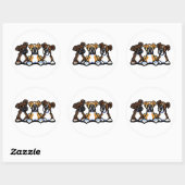 Drie dozen ronde sticker (Vel)