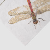 Drie Dragonfly Franse Carte Postale Decoupage Set Tissuepapier (Detail)