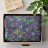 Drie driekleurige viooltjes tissuepapier (Geschenk)
