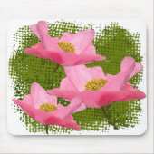 Drie drijvende  roze oppies muismat (Voorkant)