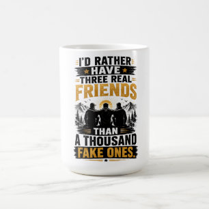 Drie Echte Vrienden Citaat Ware Vriendschap Koffiemok