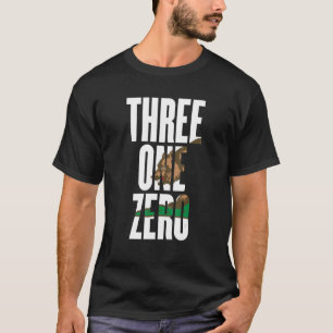 Drie één Nul 310 Area Code Los Angeles Californi T-shirt