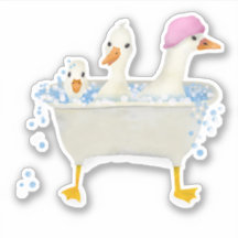 Drie eenden in een bubbelbad