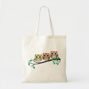 Drie Eigenaars op een schattige tekening van de Bo Tote Bag