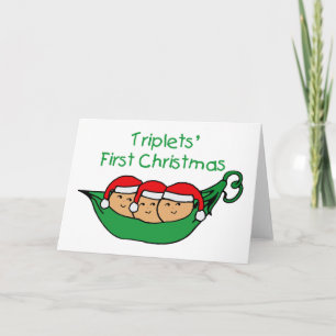 Drie-eiige tweeling Kerstmis - Peul (geen datum) Feestdagen Kaart