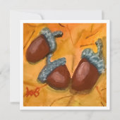 Drie eikels kaart (Voorkant)