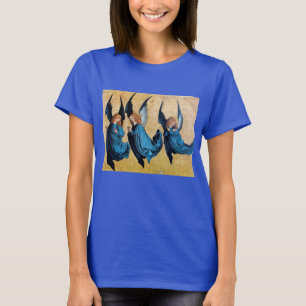 DRIE ENGELEN IN BLAUW T-SHIRT