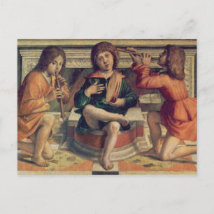Drie engelmuzikanten briefkaart