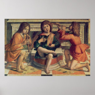 Drie engelmuzikanten poster