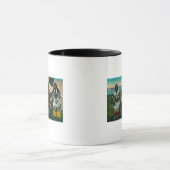 Drie Eskimo Beauties en Sled ReindeerState Mok (Midden)