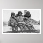 Drie Eskimo-kinderen nome 1908 Poster (Voorkant)