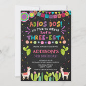 Drie Esta Birthday Uitnodiging (Voorkant)