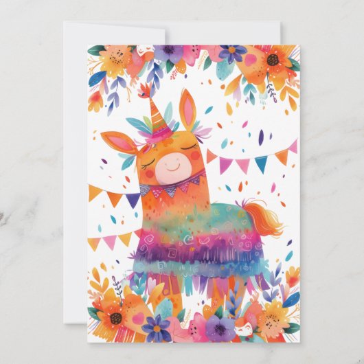 Drie-Esta Mexicaanse Fiesta 3e verjaardagsfeestje Kaart (Achterkant)