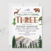 Drie Explorer Adventure Boys 3e verjaardag Kaart (Voorkant)