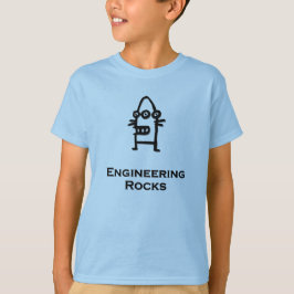 Drie Eye Bot Engineering Rocks T-shirt