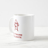 Drie Eye Bot Software Caliente Koffiemok (Voorkant links)