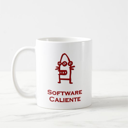 Drie Eye Bot Software Caliente Koffiemok (Links)