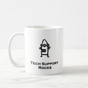 Drie Eye Bot Tech Support Rocks Koffiemok