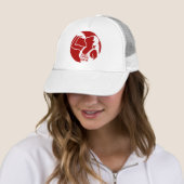 DRIE (F) rood Trucker Pet (In situ)
