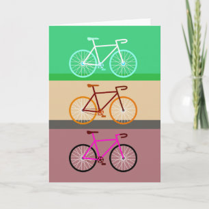 Drie fietsen kaart