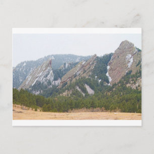 Drie flatirons Boulder Colorado Briefkaart