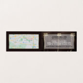 Drie flesjes beeldscherm, wijnstang/wijnmoer, gede visitekaartjes (Binnenkant ongevouwen)