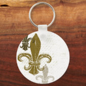 Drie Fleur De Lis Sleutelhanger (Voorkant)