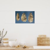 Drie flintgereedschappen poster (Keuken)