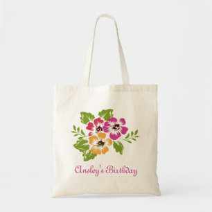 Drie Flowers Canvas tas