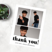Drie Foto Afstuderen Dank u Briefkaart