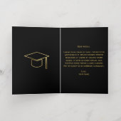 Drie Foto Gold Foil Afstuderen Folie Wenskaart (Binnenlaag)