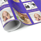 Drie foto kerstboom cadeaupapier (Rol Hoek)