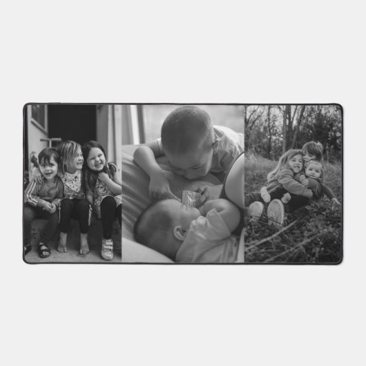 Drie foto zwart-wit bureaumat (Voorkant)