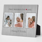 Drie fotocollage eerste Moederdag Fotoplaat (Zijkant)