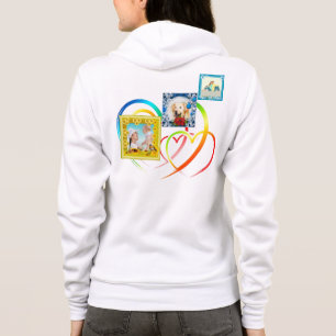 Drie fotocollage hoodie