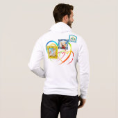 Drie fotocollage hoodie (Achterkant volledig)