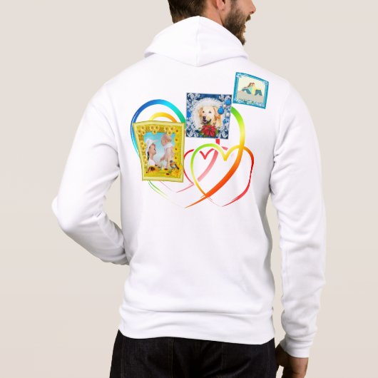 Drie fotocollage hoodie (Achterkant)
