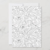 Drie Fotocollage Moderne Bloemen Opslaan van de Da Aankondiging (Achterkant)